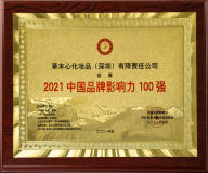 2021中国品牌影响力100强